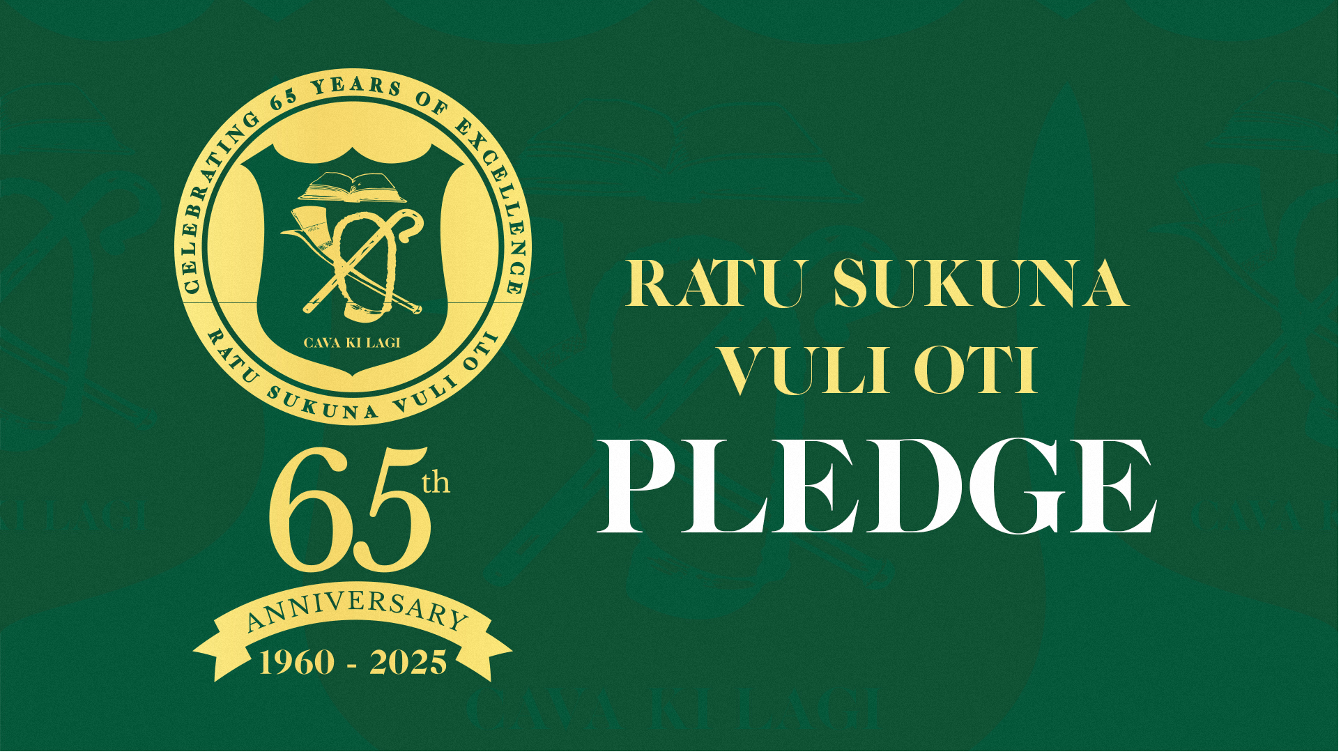 65th Blue Sapphire RSVO Pledge Poster