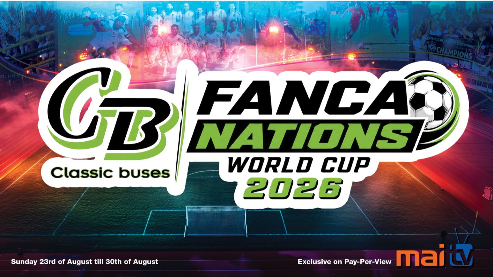 Classic Buses FANCA Nations World Cup 2026 Poster