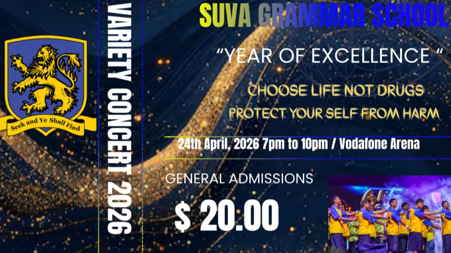Suva Grammar School Variety Concert 2026 Poster
