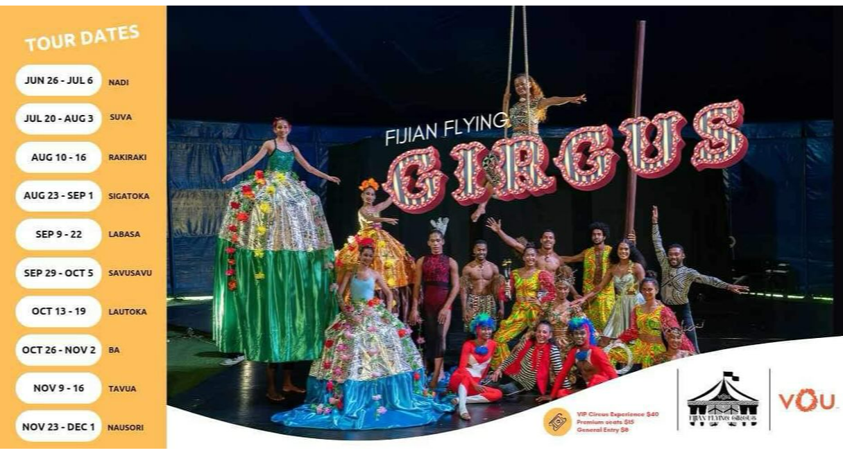 VOU Fijian Flying Circus Tour - Suva Poster