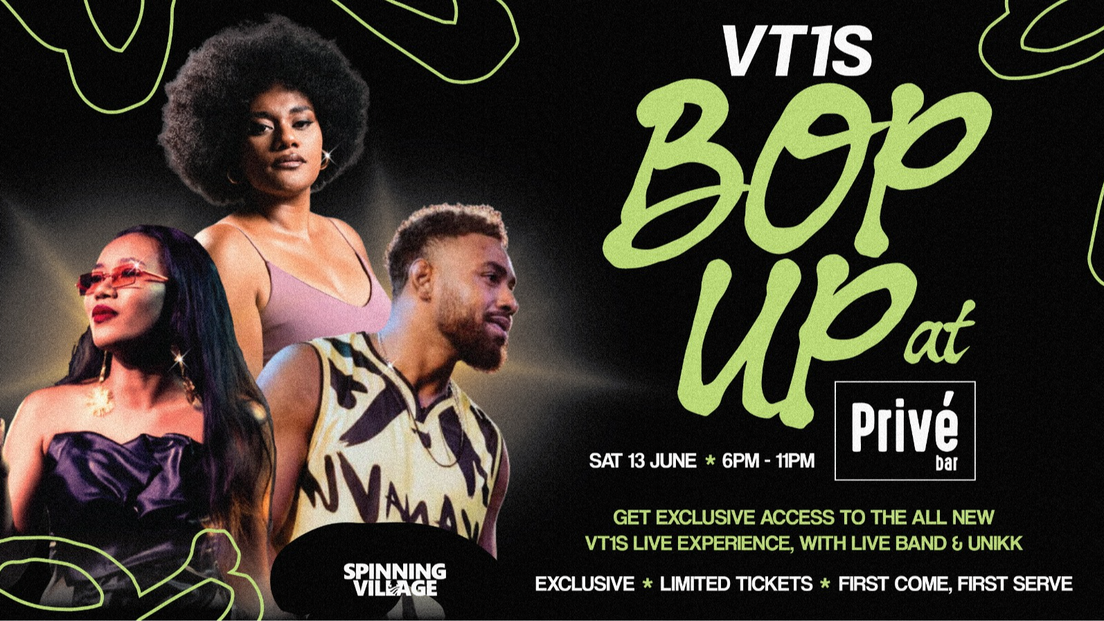 VT1S Bop Up @ Prive Bar, Suva. Poster