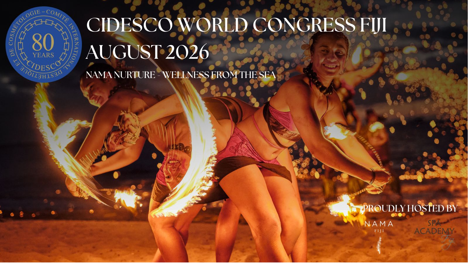 CIDESCO Social Events - Three Nights of Celebration Poster